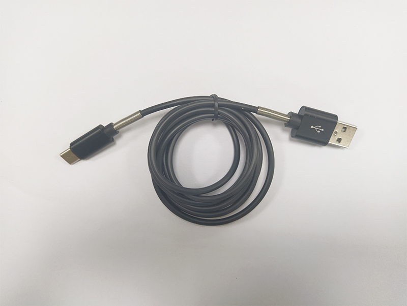 4芯半彈簧USB/Type-C數據線，PVC數據線生產廠家