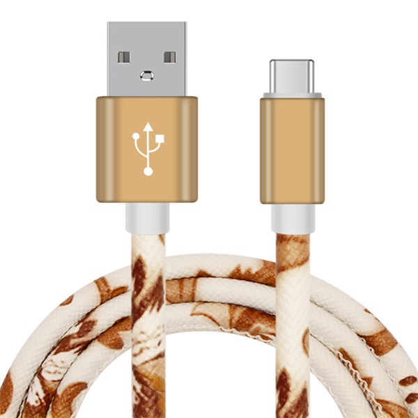 皮革 type-c  數據線