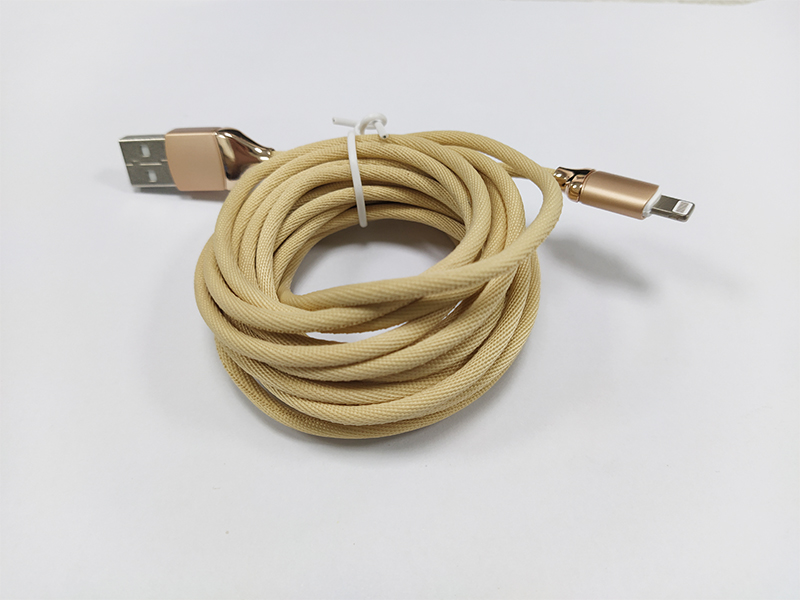 布藝編織蘋果PD快充數據線，鋁合金蘋果數據線