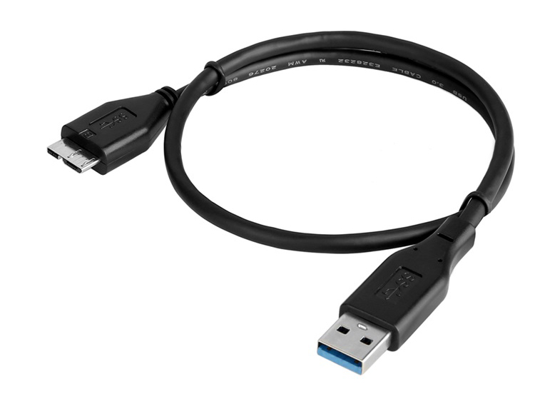 移動(dòng)硬盤(pán)USB 3.0 Micro USB數(shù)據(jù)線(xiàn)，數(shù)據(jù)傳輸5Gbps